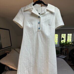 Vintage Bleeker Street White Polo Dress, size 10